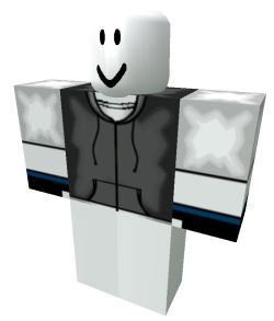 Gray and White Jacket